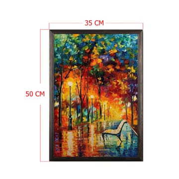 Dekorativ InnRammemet maling 35x50 cm - Flerfarget - Interiør - Maleri & posters - Lerretsbilder