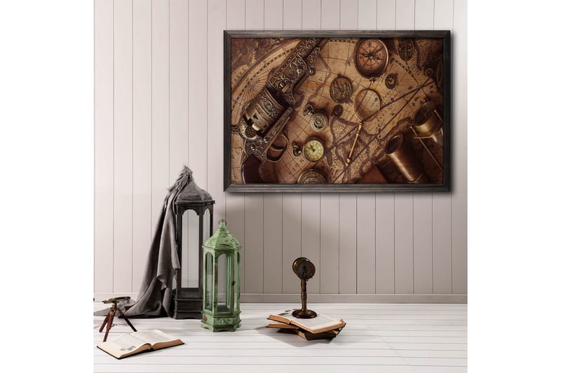 Dekorativ InnRammemet maling 35x50 cm - Flerfarget - Interiør - Maleri & posters - Lerretsbilder