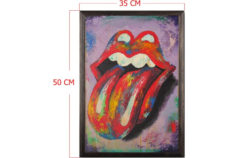 Dekorativ InnRammemet maling 35x50 cm - Flerfarget - Interiør - Maleri & posters - Lerretsbilder
