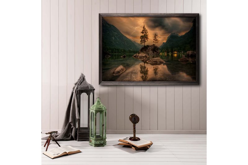 Dekorativ InnRammemet maling 35x50 cm - Flerfarget - Interiør - Maleri & posters - Lerretsbilder