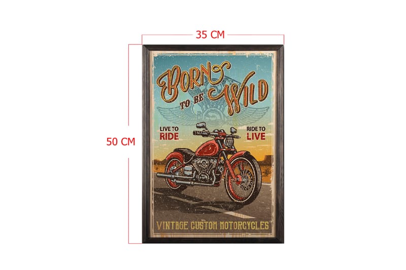 Dekorativ InnRammemet maling 35x50 cm - Flerfarget - Interiør - Maleri & posters - Lerretsbilder