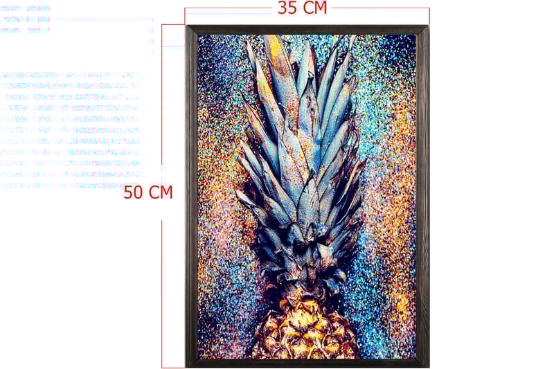 Dekorativ InnRammemet maling 35x50 cm - Flerfarget - Interiør - Maleri & posters - Lerretsbilder