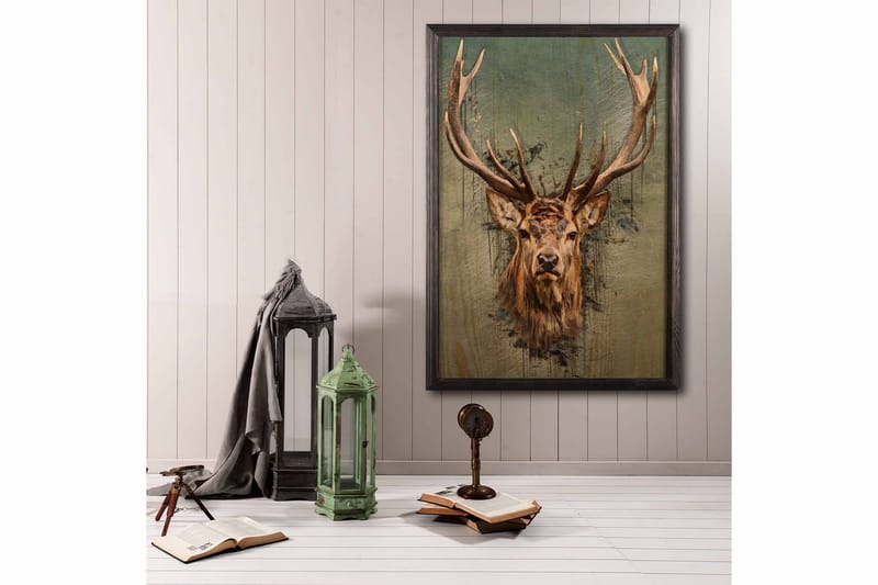 Dekorativ InnRammemet maling 35x50 cm - Flerfarget - Interiør - Maleri & posters - Lerretsbilder