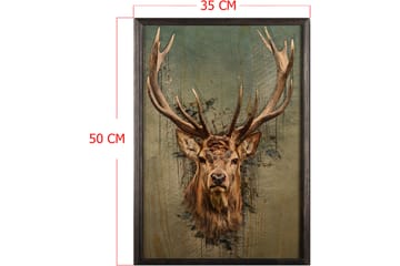 Dekorativ InnRammemet maling 35x50 cm - Flerfarget - Interiør - Maleri & posters - Lerretsbilder