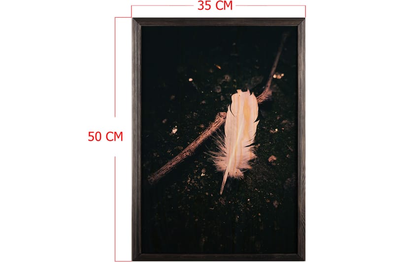 Dekorativ InnRammemet maling 35x50 cm - Flerfarget - Interiør - Maleri & posters - Lerretsbilder