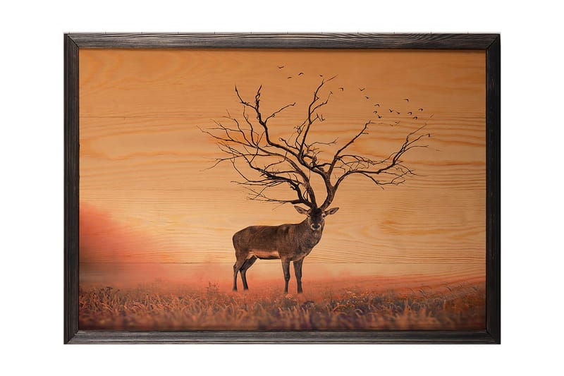 Dekorativ InnRammemet maling 35x50 cm - Flerfarget - Interiør - Maleri & posters - Lerretsbilder