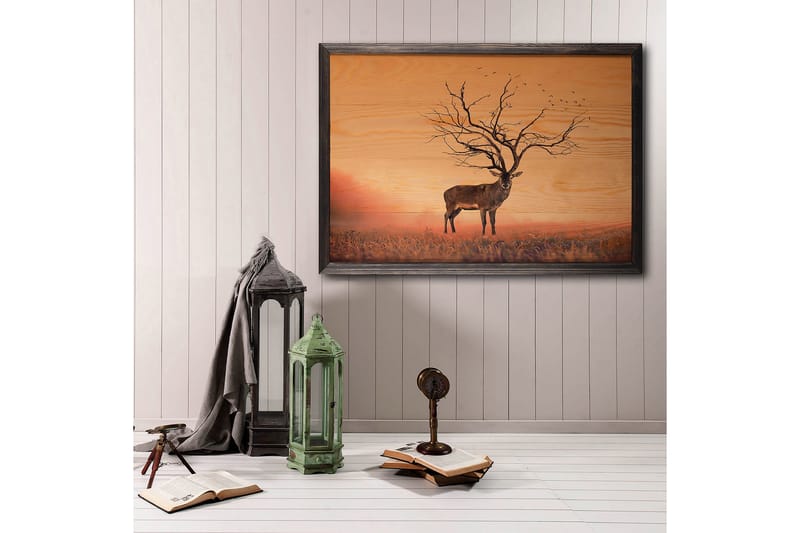 Dekorativ InnRammemet maling 35x50 cm - Flerfarget - Interiør - Maleri & posters - Lerretsbilder