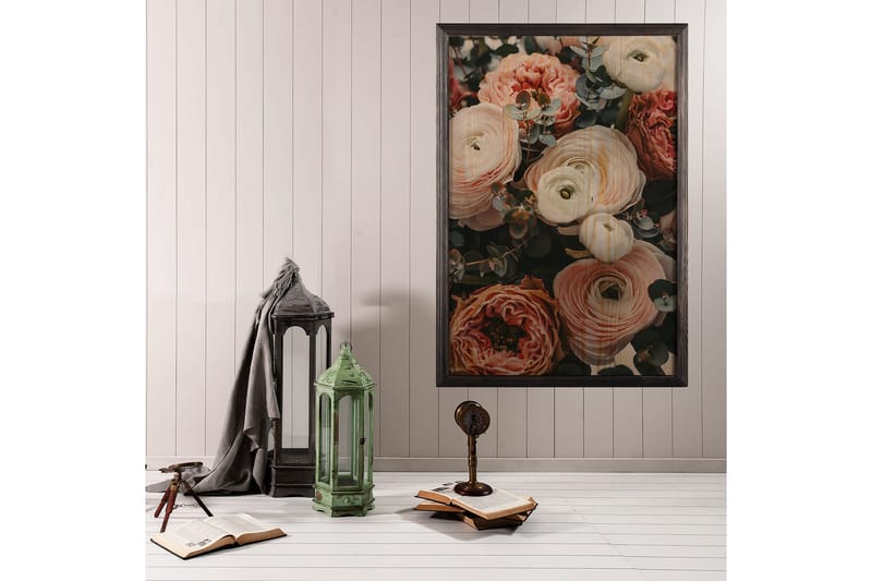 Dekorativ InnRammemet maling 35x50 cm - Flerfarget - Interiør - Maleri & posters - Lerretsbilder