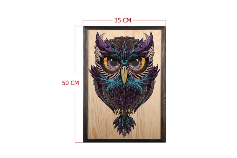 Dekorativ InnRammemet maling 35x50 cm - Flerfarget - Interiør - Maleri & posters - Lerretsbilder