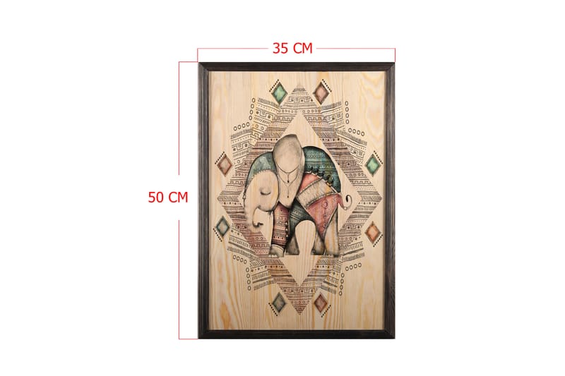 Dekorativ InnRammemet maling 35x50 cm - Flerfarget - Interiør - Maleri & posters - Lerretsbilder