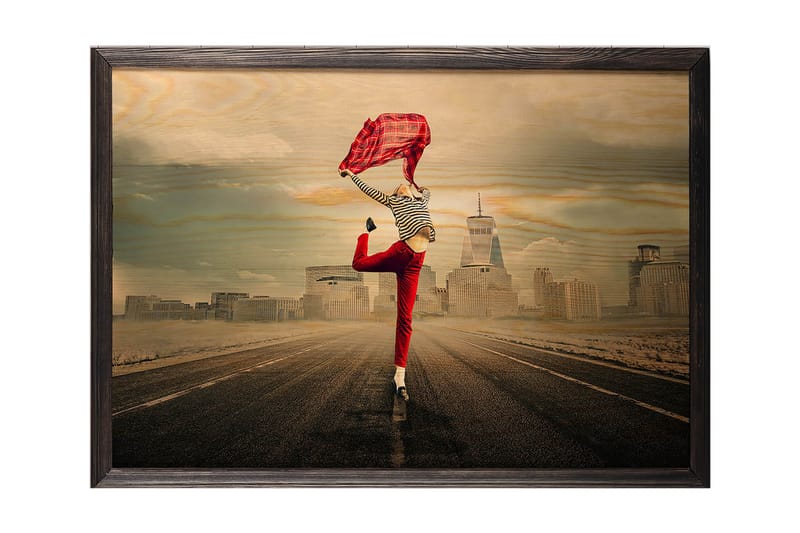 Dekorativ InnRammemet maling 35x50 cm - Flerfarget - Interiør - Maleri & posters - Lerretsbilder
