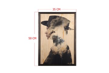 Dekorativ InnRammemet maling 35x50 cm - Flerfarget - Interiør - Maleri & posters - Lerretsbilder