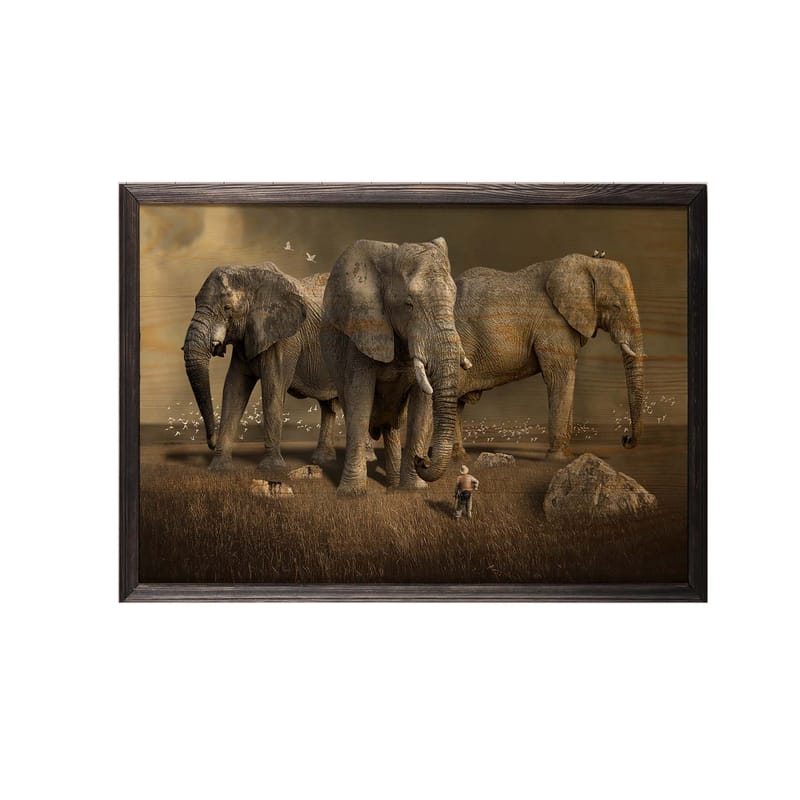 Dekorativ InnRammemet maling 35x50 cm - Flerfarget - Interiør - Maleri & posters - Lerretsbilder