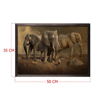 Dekorativ InnRammemet maling 35x50 cm - Flerfarget - Interiør - Maleri & posters - Lerretsbilder