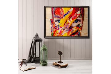 Dekorativ InnRammemet maling 35x50 cm - Flerfarget - Interiør - Maleri & posters - Lerretsbilder