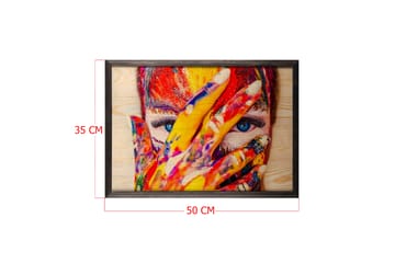 Dekorativ InnRammemet maling 35x50 cm - Flerfarget - Interiør - Maleri & posters - Lerretsbilder