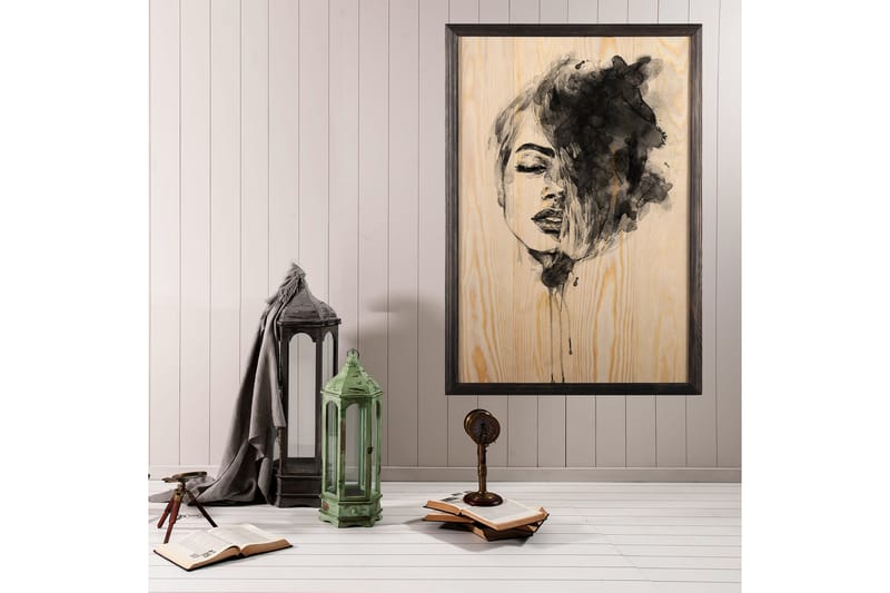 Dekorativ InnRammemet maling 35x50 cm - Flerfarget - Interiør - Maleri & posters - Lerretsbilder