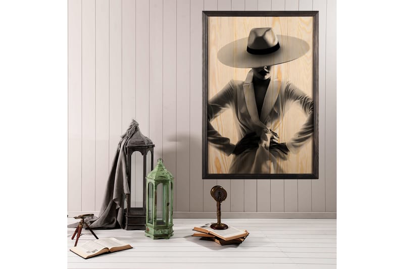 Dekorativ InnRammemet maling 35x50 cm - Flerfarget - Interiør - Maleri & posters - Lerretsbilder