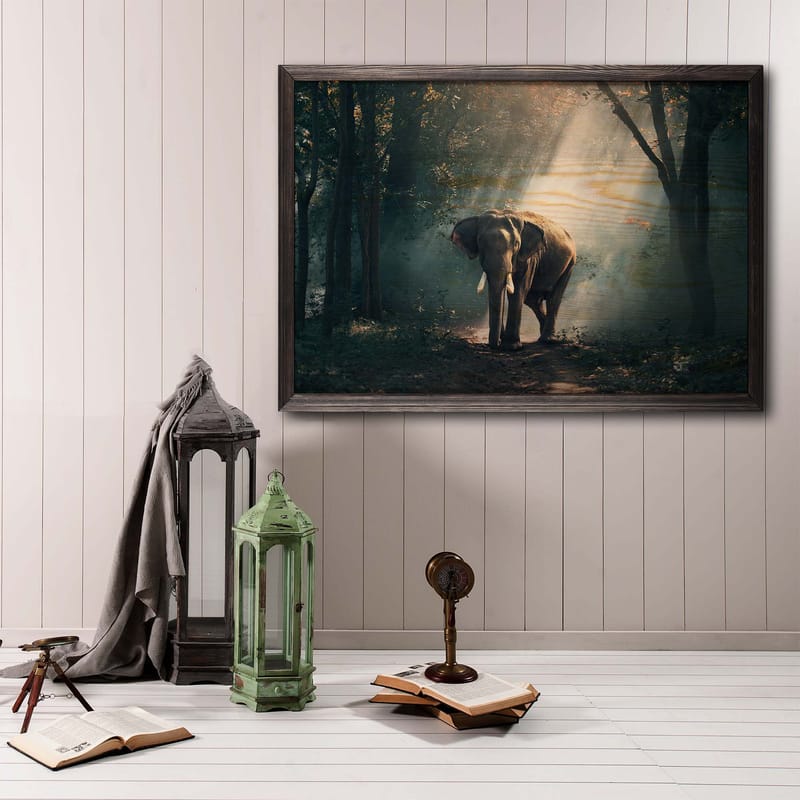Dekorativ InnRammemet maling 35x50 cm - Flerfarget - Interiør - Maleri & posters - Lerretsbilder