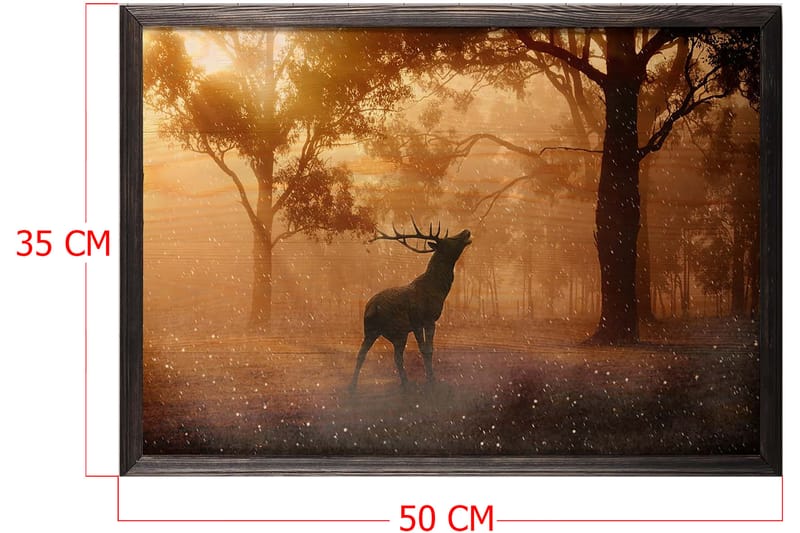 Dekorativ InnRammemet maling 35x50 cm - Flerfarget - Interiør - Maleri & posters - Lerretsbilder