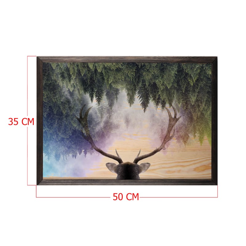 Dekorativ InnRammemet maling 35x50 cm - Flerfarget - Interiør - Maleri & posters - Lerretsbilder