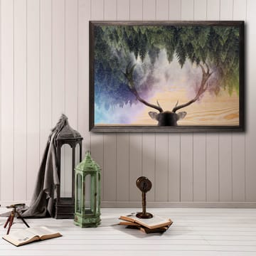 Dekorativ InnRammemet maling 35x50 cm - Flerfarget - Interiør - Maleri & posters - Lerretsbilder