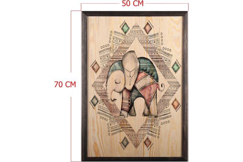 Dekorativ InnRammemet maling 50x70 cm - Flerfarget - Interiør - Maleri & posters - Lerretsbilder