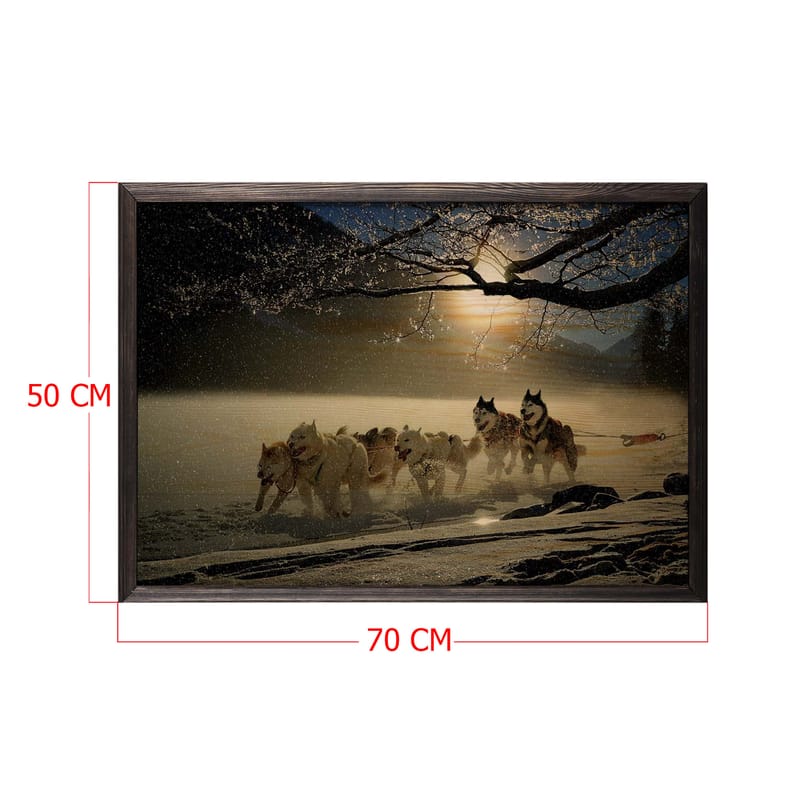 Dekorativ InnRammemet maling 50x70 cm - Flerfarget - Interiør - Maleri & posters - Lerretsbilder