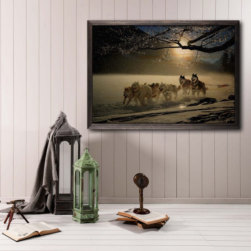 Dekorativ InnRammemet maling 50x70 cm - Flerfarget - Interiør - Maleri & posters - Lerretsbilder
