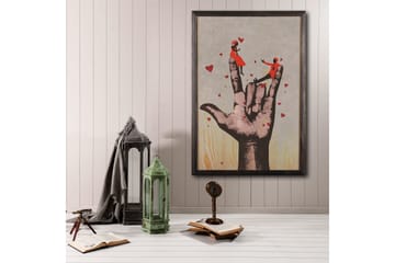 Dekorativ InnRammemet maling 50x70 cm - Flerfarget - Interiør - Maleri & posters - Lerretsbilder
