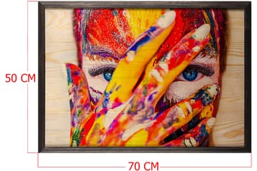 Dekorativ InnRammemet maling 50x70 cm - Flerfarget - Interiør - Maleri & posters - Lerretsbilder
