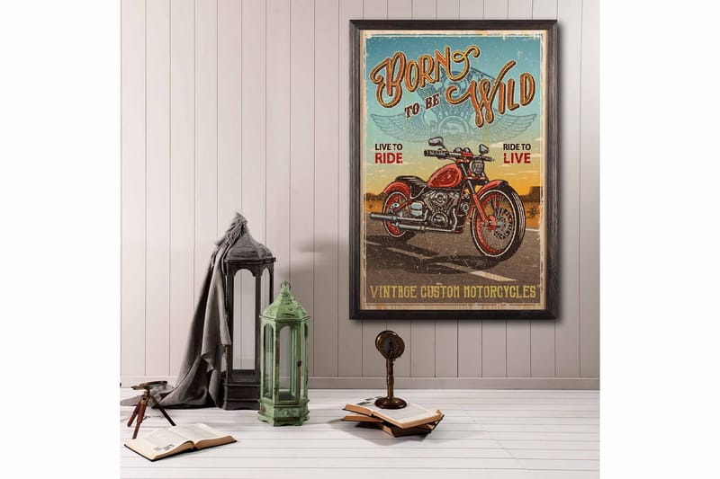 Dekorativ InnRammemet maling 50x70 cm - Flerfarget - Interiør - Maleri & posters - Lerretsbilder