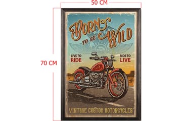 Dekorativ InnRammemet maling 50x70 cm - Flerfarget - Interiør - Maleri & posters - Lerretsbilder