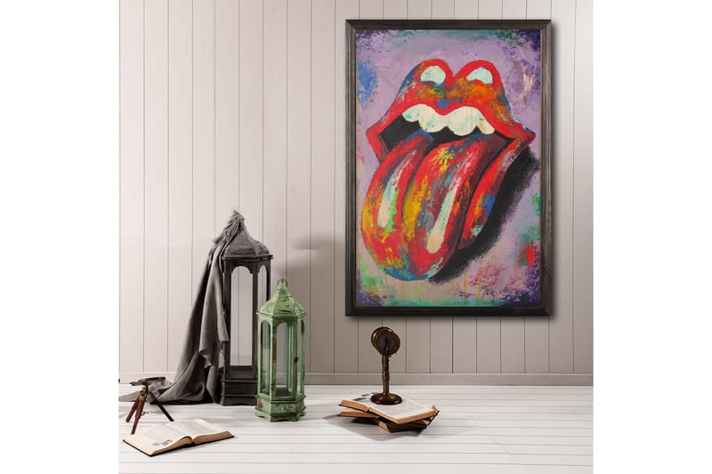 Dekorativ InnRammemet maling 50x70 cm - Flerfarget - Interiør - Maleri & posters - Lerretsbilder