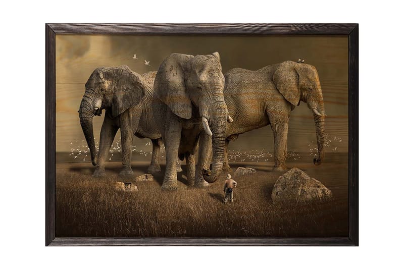 Dekorativ InnRammemet maling 50x70 cm - Flerfarget - Interiør - Maleri & posters - Lerretsbilder