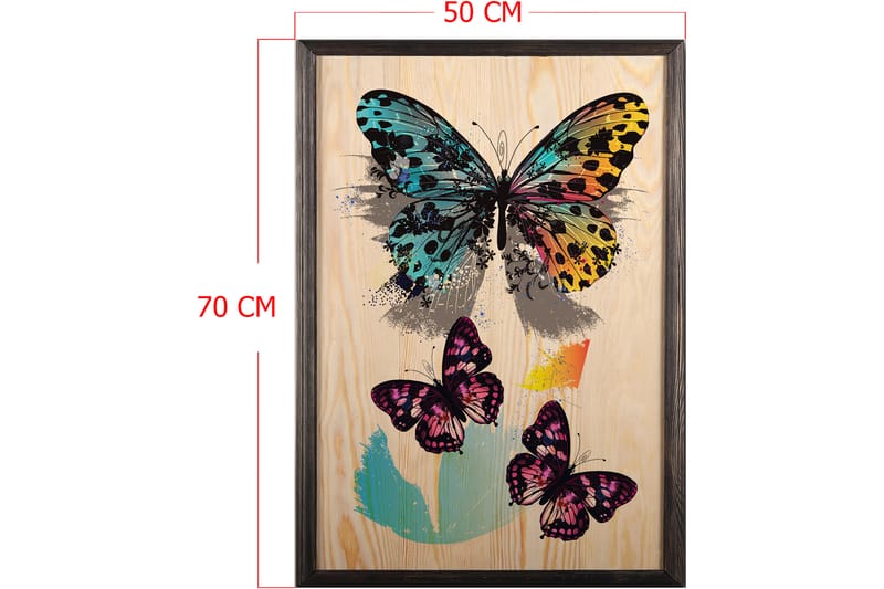 Dekorativ InnRammemet maling 50x70 cm - Flerfarget - Interiør - Maleri & posters - Lerretsbilder