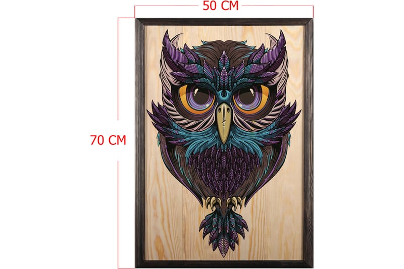 Dekorativ InnRammemet maling 50x70 cm - Flerfarget - Interiør - Maleri & posters - Lerretsbilder