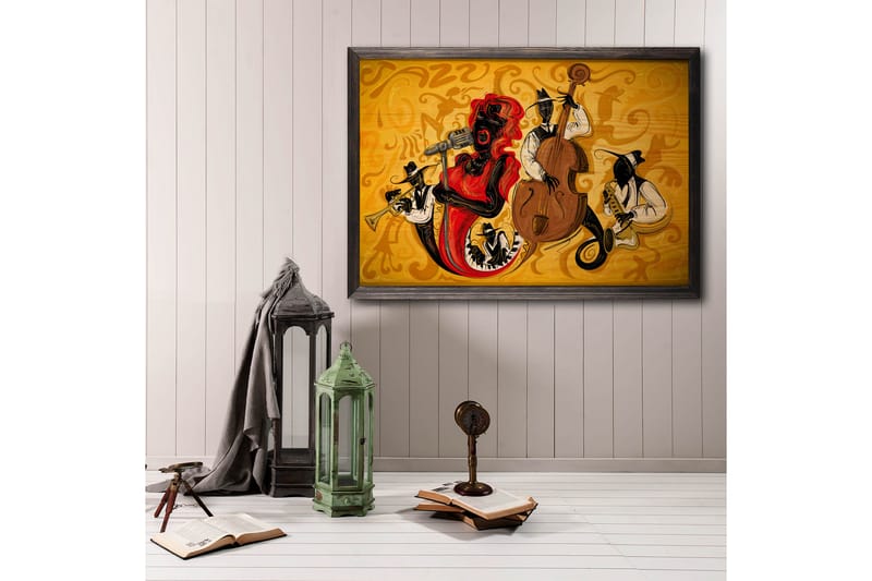 Dekorativ InnRammemet maling 50x70 cm - Flerfarget - Interiør - Maleri & posters - Lerretsbilder