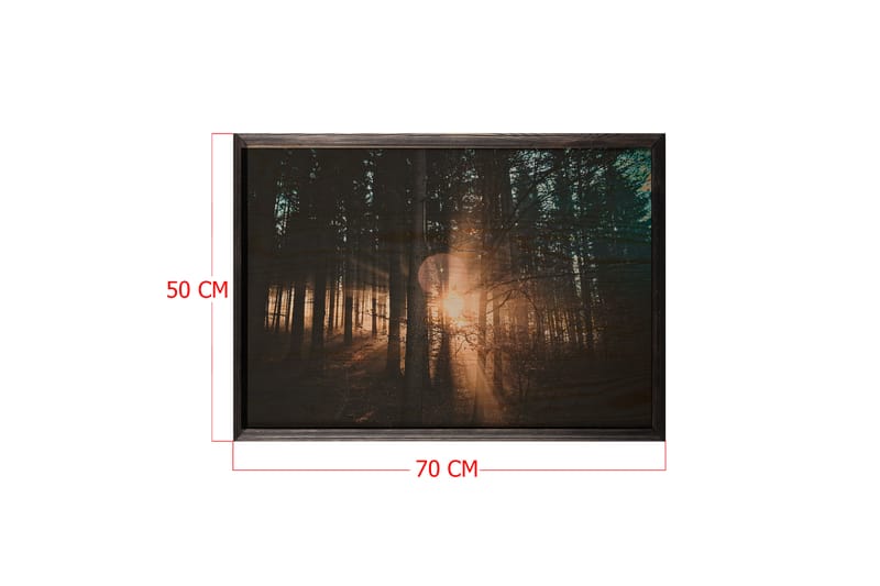 Dekorativ InnRammemet maling 50x70 cm - Flerfarget - Interiør - Maleri & posters - Lerretsbilder