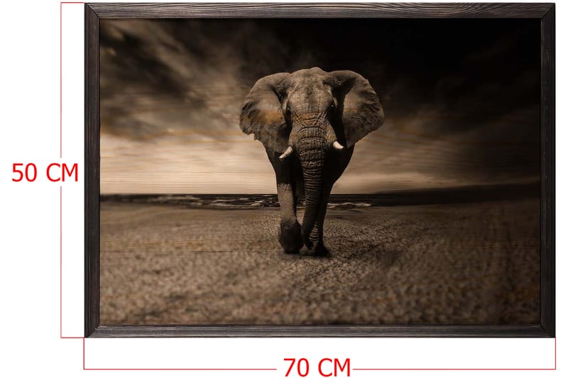 Dekorativ InnRammemet maling 50x70 cm - Flerfarget - Interiør - Maleri & posters - Lerretsbilder