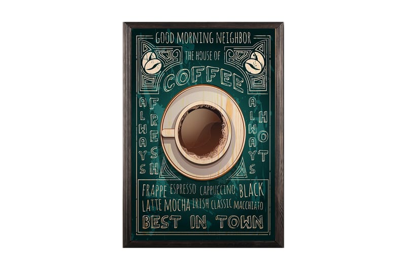 Dekorativ InnRammemet maling 50x70 cm - Flerfarget - Interiør - Maleri & posters - Lerretsbilder