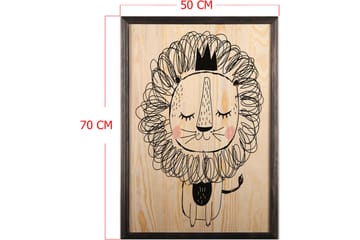 Dekorativ InnRammemet maling 50x70 cm - Flerfarget - Interiør - Maleri & posters - Lerretsbilder