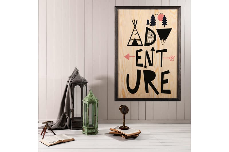 Dekorativ InnRammemet maling 50x70 cm - Flerfarget - Interiør - Maleri & posters - Lerretsbilder