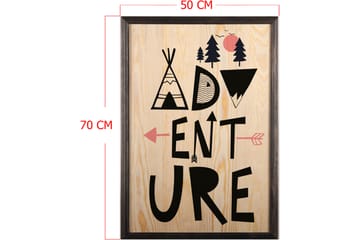 Dekorativ InnRammemet maling 50x70 cm - Flerfarget - Interiør - Maleri & posters - Lerretsbilder