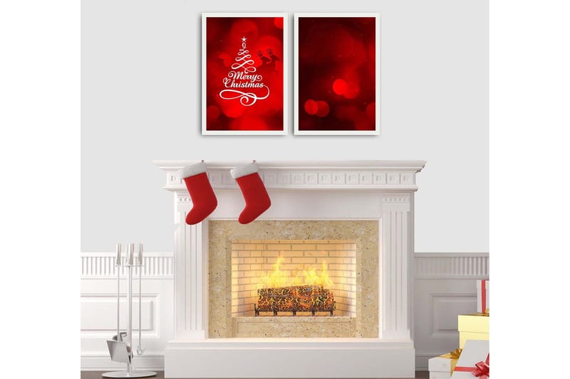 Dekorativ InnRammemet MDF-maling 2-Deler 35x50 cm - Flerfarget - Interiør - Maleri & posters - Lerretsbilder