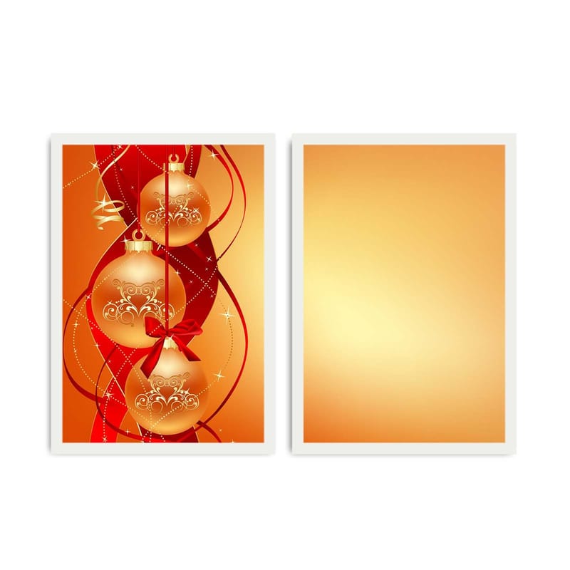 Dekorativ InnRammemet MDF-maling 2-Deler 35x50 cm, Flerfarget