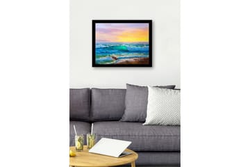 Dekorativ InnRammemet MDF-maling - Flerfarget - Interiør - Maleri & posters - Lerretsbilder