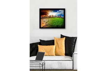 Dekorativ InnRammemet MDF-maling - Flerfarget - Interiør - Maleri & posters - Lerretsbilder