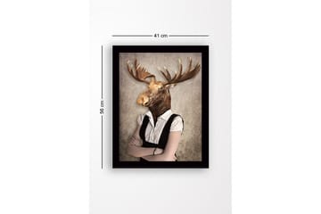 Dekorativ InnRammemet MDF-maling - Flerfarget - Interiør - Maleri & posters - Lerretsbilder
