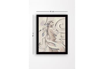 Dekorativ InnRammemet MDF-maling - Flerfarget - Interiør - Maleri & posters - Lerretsbilder